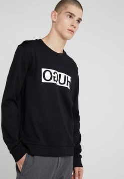 Promo 😉 HUGO DICAGO - T-shirt à Manches Longues - Black 🤩