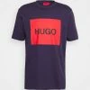 De gros ✨ HUGO DULIVE - T-shirt Imprimé - Dark Purple ⭐