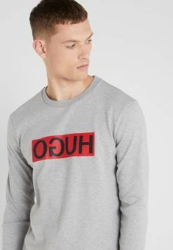 Bon marché 🎉 HUGO DICAGO - Sweatshirt - Grey 🌟 -HUGO Sales 407d2d2cf28644a99172673303e48e90