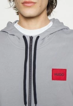 Acheter 👏 HUGO DAPLE - Sweat à Capuche Zippé - Silver 🥰 -HUGO Sales 40a93c477a504bad82f1c82394278e52