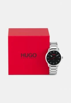 Meilleur prix 🥰 HUGO FIRST - Montre - Silver-coloured/black ✔️ -HUGO Sales 412d738137b44552bdb82c72ac77d05e