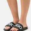 Budget 😉 HUGO MATCH SLID - Mules - Black ✔️