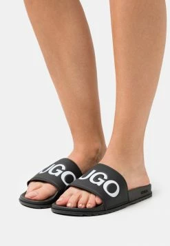 Budget 😉 HUGO MATCH SLID - Mules - Black ✔️