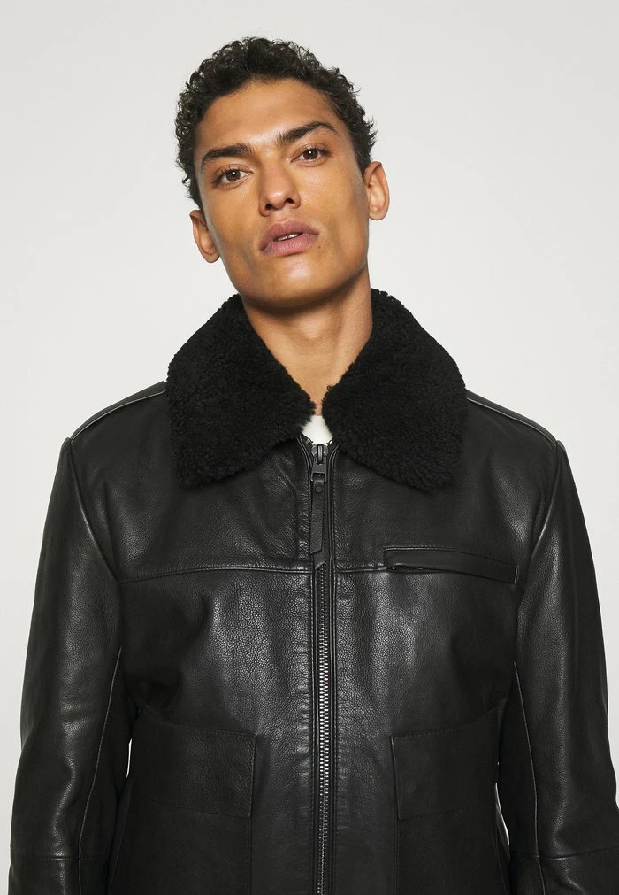 Coupon ✔️ HUGO LYAN - Veste En Cuir - Black 👏 7 Coupon ✔️ HUGO LYAN - Veste En Cuir - Black 👏 – Image 7