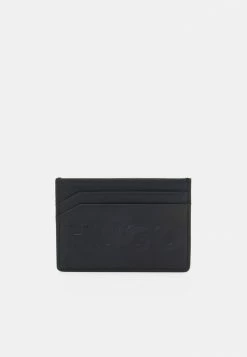 Bon marché 🥰 HUGO TYLER CARD CASE UNISEX - Portefeuille - Black 💯