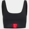 Meilleur prix 😍 HUGO BRALETTE LABEL - Brassière - Black 💯