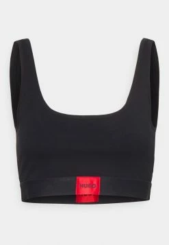 Meilleur prix 😍 HUGO BRALETTE LABEL - Brassière - Black 💯