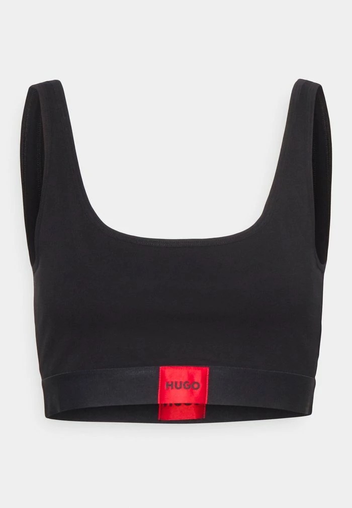 Meilleur prix 😍 HUGO BRALETTE LABEL - Brassière - Black 💯 1 Meilleur prix 😍 HUGO BRALETTE LABEL - Brassière - Black 💯