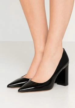 Bon marché 🤩 HUGO EXCLUSIVE INES CHUNKY - Escarpins à Talons Hauts - Black ✨