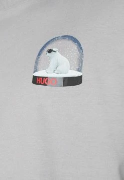 Meilleure affaire ⭐ HUGO DOLARBEARY - T-shirt Imprimé - Silver 🔥 -HUGO Sales 44d702430af44a87b52e0323d343023d