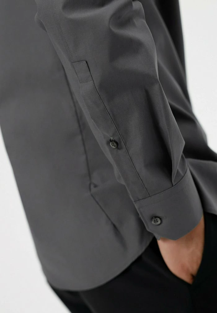 Promo 👏 HUGO ELISHA - Chemise Classique - Anthracite ✨ 5 Promo 👏 HUGO ELISHA - Chemise Classique - Anthracite ✨ – Image 5