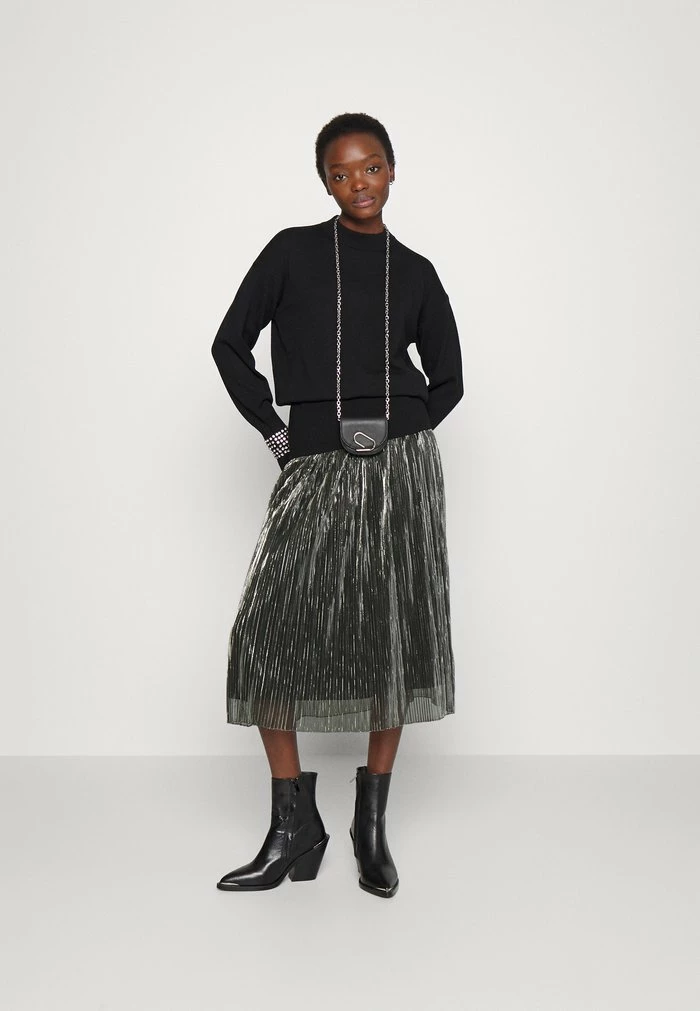 Vente flash 🤩 HUGO REGLISSY - Jupe Trapèze - Mottled Dark Grey 🛒 2 Vente flash 🤩 HUGO REGLISSY - Jupe Trapèze - Mottled Dark Grey 🛒 – Image 2