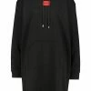 Nouveau 😍 HUGO MIT KAPUZE DASERANA_REDLABEL - Robe En Jersey - Schwarz 🛒