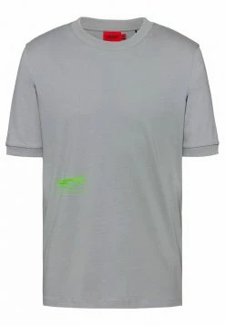 Sortie 🤩 HUGO DAIBO - T-shirt Imprimé - Silver 🧨 -HUGO Sales 4926c302eef443abaec7daa034efbb8b
