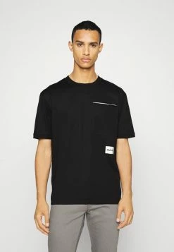 Vente flash 😉 HUGO DOPRENDO - T-shirt Imprimé - Black 💯