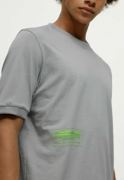 Sortie 🤩 HUGO DAIBO - T-shirt Imprimé - Silver 🧨 -HUGO Sales 4a619cc134914f31a2cbe5dcff24ff7c