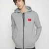 Offres 👍 HUGO DAPLE - Sweat à Capuche Zippé - Dark Grey 🧨