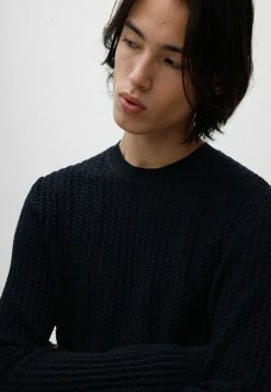 Remise ✨ HUGO STRUCTURO - Pullover - Black 🔔 -HUGO Sales 4f8d8ed862e745b88c64c8f72947be14