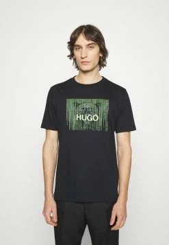 Meilleur prix 👍 HUGO DINTAGE - T-shirt Imprimé - Black 😉