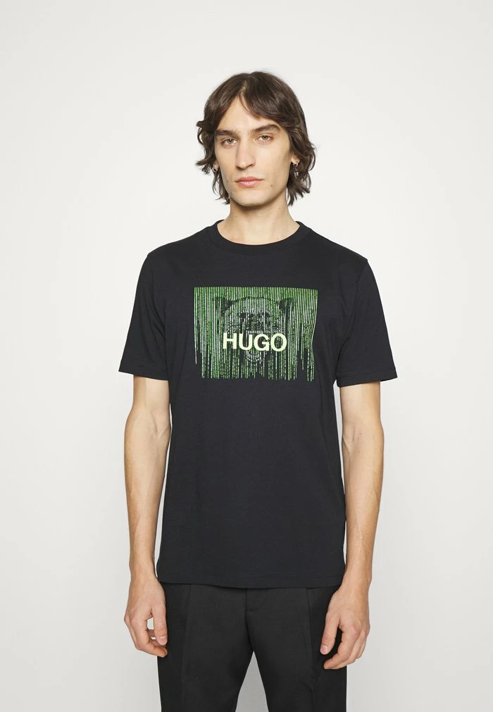 Meilleur prix 👍 HUGO DINTAGE - T-shirt Imprimé - Black 😉 1 Meilleur prix 👍 HUGO DINTAGE - T-shirt Imprimé - Black 😉