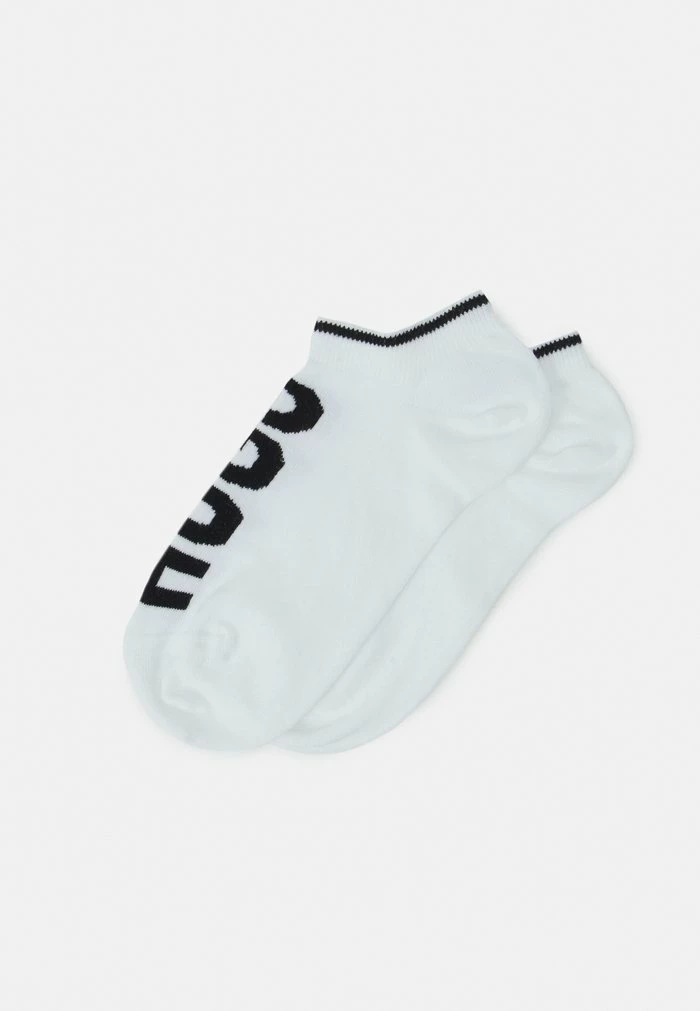 Promo 😀 HUGO LOGO 2 PACK - Chaussettes - White 🎁 1 Promo 😀 HUGO LOGO 2 PACK - Chaussettes - White 🎁