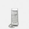 Le moins cher 🛒 HUGO EVA 💄 LIPSTICK CASE - Sac Bandoulière - Silver ✔️