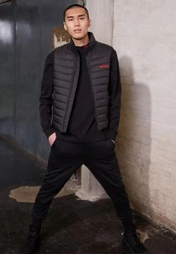 Offres 💯 HUGO BENTINO - Veste Sans Manches - Black 🤩