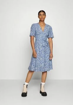 De gros 🌟 HUGO KERBATI - Robe De Jour - Blue ✨