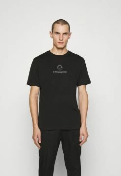 Bon marché 🔥 HUGO X Smiley® DEPPELIN - T-shirt Imprimé - Black 😍