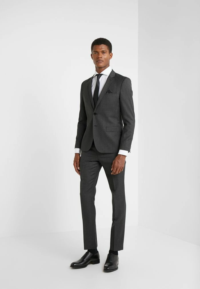 Promo 💯 HUGO HESTEN - Pantalon De Costume - Charcoal 😉 2 Promo 💯 HUGO HESTEN - Pantalon De Costume - Charcoal 😉 – Image 2