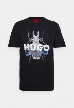 Le moins cher ✨ HUGO DUGY - T-shirt Imprimé - Black ❤️