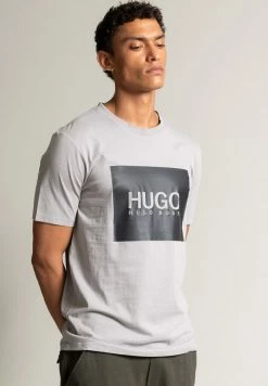 De gros ⭐ HUGO T-shirt Imprimé - Grau ❤️