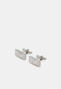 Promo 🛒 HUGO E-CAR - Boutons De Manchette - Silver-coloured 🎁