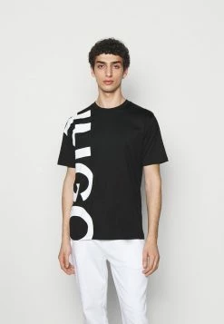 Tout neuf 👏 HUGO DAWS - T-shirt Imprimé - Black ✨