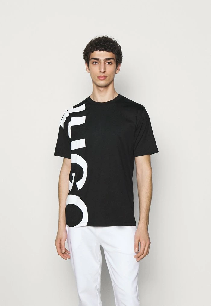 Tout neuf 👏 HUGO DAWS - T-shirt Imprimé - Black ✨ 1 Tout neuf 👏 HUGO DAWS - T-shirt Imprimé - Black ✨