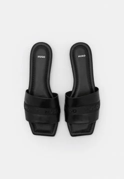 Top 10 👏 HUGO LOLA SLIDE - Mules - Black 🌟 -HUGO Sales 61c527a0125f4b21b29a437b33893535