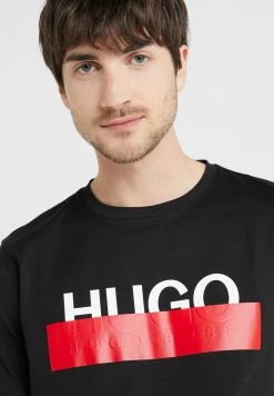 Nouveau 🎁 HUGO DOLIVE - T-shirt Imprimé - Black 🤩 -HUGO Sales 636def05445a475194db61cc454b2338