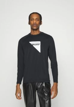 Le moins cher ❤️ HUGO DOTIVATION - T-shirt à Manches Longues - Black 🎁