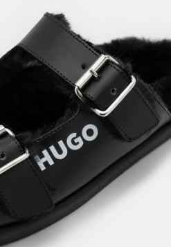 Grosses soldes 🌟 HUGO JUMBLE BUCKLES - Mules - Black 🧨 -HUGO Sales 6577b7583c49419093f0e2795bf574df