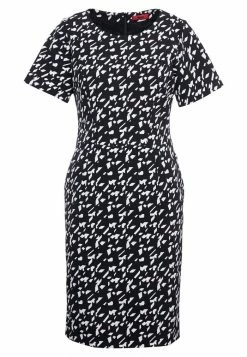 Meilleure vente ✨ HUGO KAJESSI - Robe De Jour - Black/white 🤩 -HUGO Sales 65978fab1d804010afbb241fc608ffc3