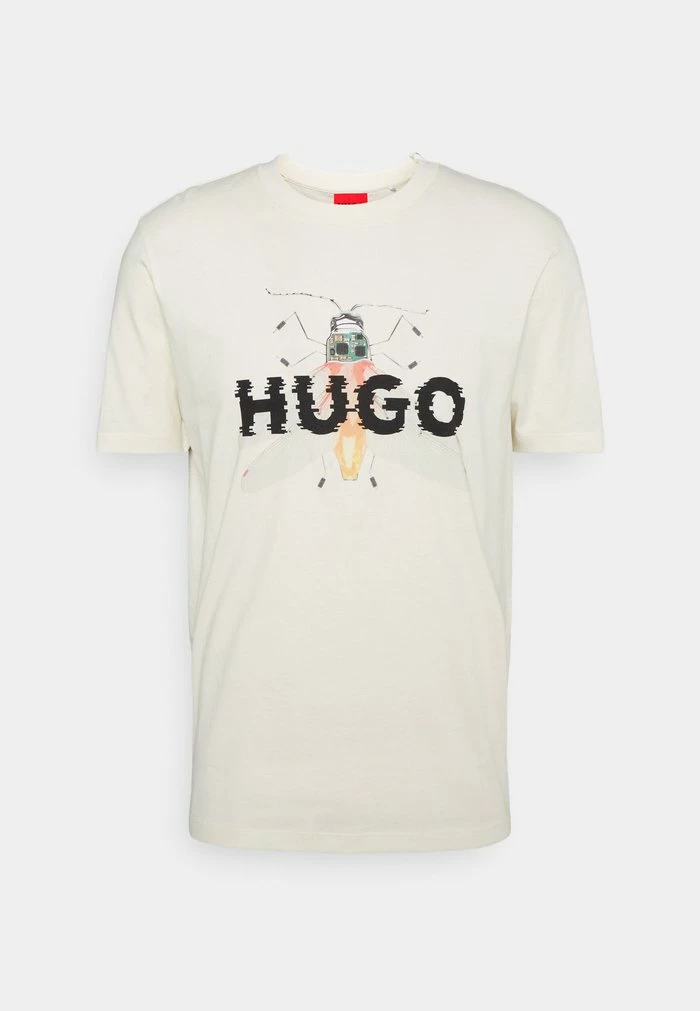 Grosses soldes ✔️ HUGO DUGY - T-shirt Imprimé - Natural 🛒 1 Grosses soldes ✔️ HUGO DUGY - T-shirt Imprimé - Natural 🛒