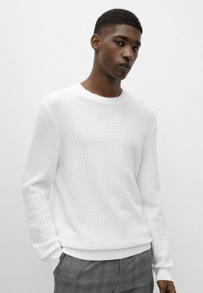 Meilleur prix 🤩 HUGO STRUCTURO - Pullover - White 🎉 1 Meilleur prix 🤩 HUGO STRUCTURO - Pullover - White 🎉