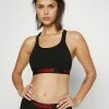 Meilleure vente 🌟 HUGO BRALETTE PADDED SPORTY LOGO - Brassière - Black ⌛