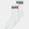 Meilleur prix 🧨 HUGO LOGO 2 PACK - Chaussettes - White 😀