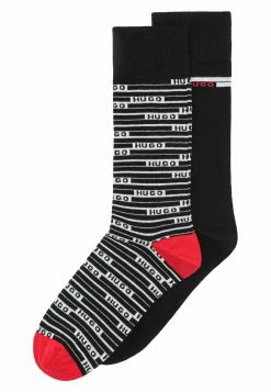 Meilleure affaire 🔔 HUGO 2PACK RS STRIPE CC - Chaussettes - Black 😀