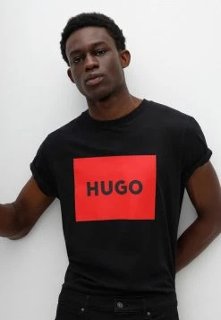 Bon marché ✔️ HUGO DULIVE - T-shirt Imprimé - Black 🥰 -HUGO Sales 6d8c7ed3f58a481baef77943caa4c19f