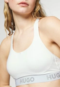 Vente flash 😀 HUGO BRALETTE PADDED SPORTY LOGO - Brassière - White 🎉 -HUGO Sales 6de238ce28034fcc86553d799309ac72