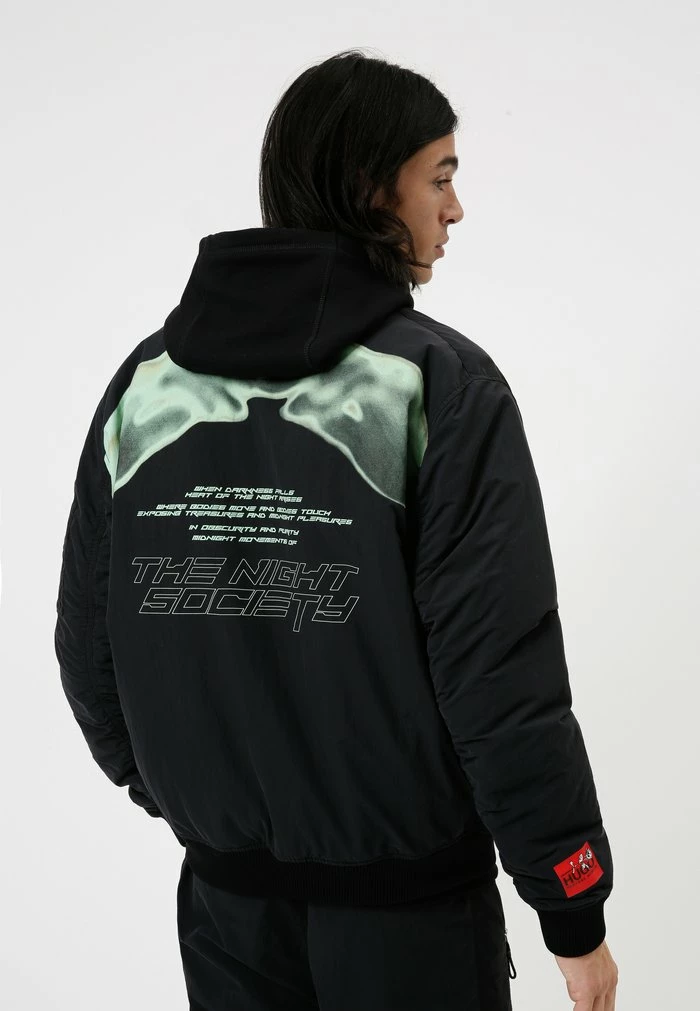 Meilleure vente 🔔 HUGO BERTERE - Blouson Bomber - Black 🤩 3 Meilleure vente 🔔 HUGO BERTERE - Blouson Bomber - Black 🤩 – Image 3