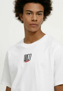 Budget ❤️ HUGO T-shirt Imprimé - White ⌛ -HUGO Sales 7215d7e0ff1840c5a1c74b5f152a3a17