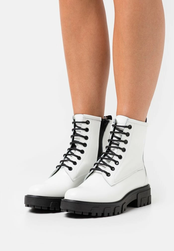 Vente flash ⌛ HUGO NEW ALPHA - Bottines à Lacets - White 💯 1 Vente flash ⌛ HUGO NEW ALPHA - Bottines à Lacets - White 💯